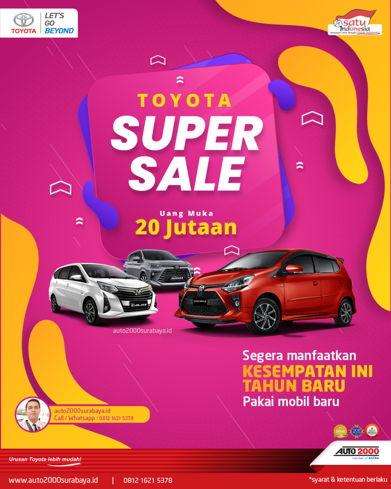 Promo Toyota Awal Tahun Super Sale | Auto2000 Surabaya